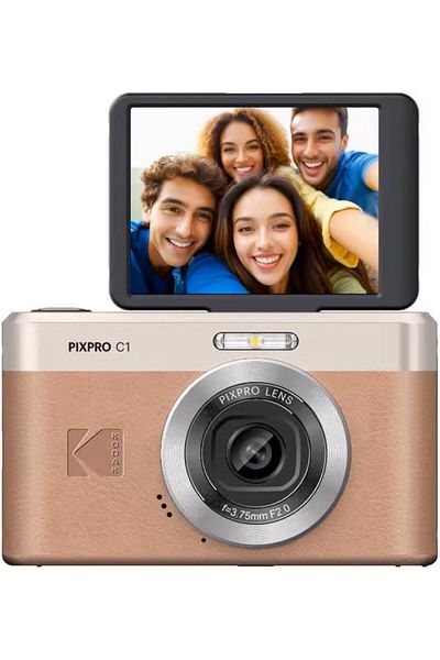 Kodak PixPro C1, Compact Camera, 1/3" 13-megapixel CMOS Sensor, 4x Digital Zoom, Full HD Video, 2.8"
