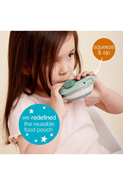 Bbox B.Box Fill + Feed, From 4M+ , 110Ml/3.7, Reusable Baby & Toddler Food Po...