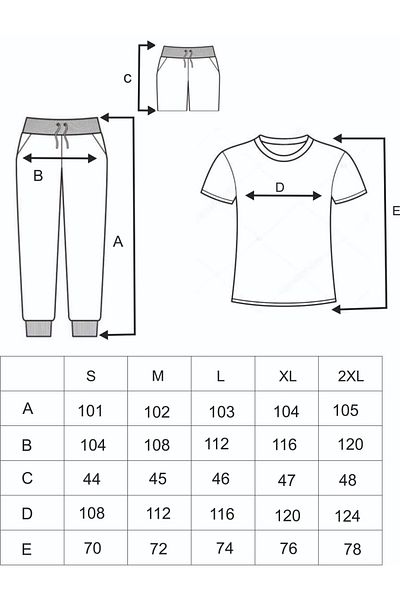 K&S Μαύρο Unisex Καλοκαιρινό Άνετο Βαμβακερό Συνδυασμός Φόρμας