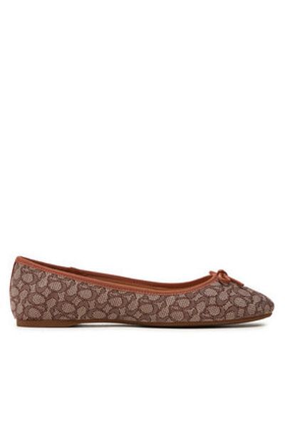 Coach Women's Ballet Flats brown COACH-CT240 URC COCOA/BURNISHED AMBER