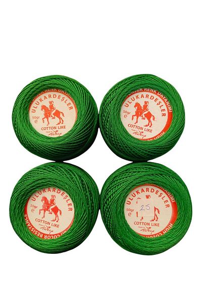 PeriStore Ulukardeşler 50 Gr Mercerized Punch Yarn Set of 4
