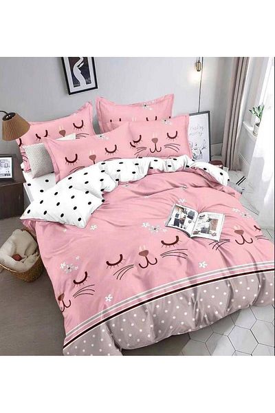 CHIRASO CHIRASO FINET 4-Piece Bedding Set, 1 Person, Fitted Sheet 155x230 cm, Cheerful and Colorful Print