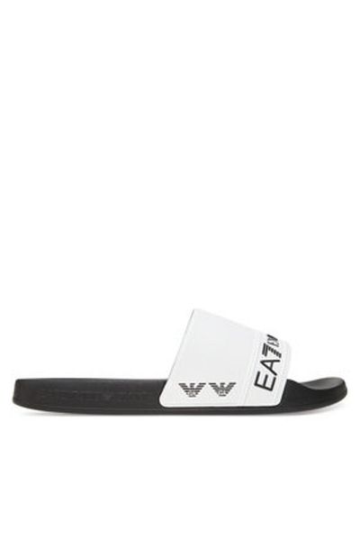 EA7 Emporio Armani Men's Flip-flops white EA7 EMPORIO ARMANI-7X000110 AF15128 FC079 BLACK/WHITE