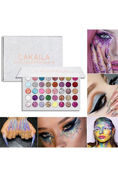 Flippy Trusă de machiaj, paletă cu sclipici cu 40 de culori, Flippy