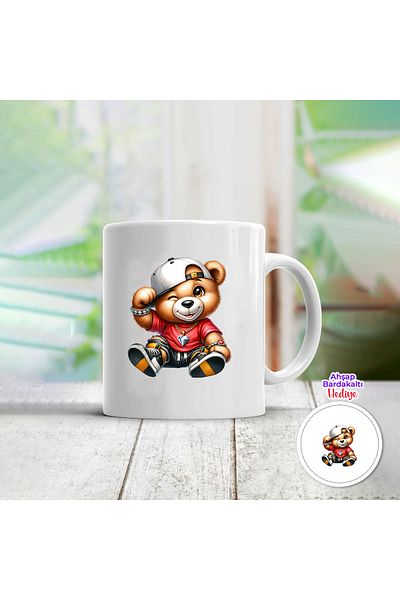 metafortoys Poselen Mug Cup Gift Bear Hiphop