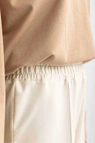 Suede Style 8286 - Широкі штани з еластичним поясом, 2-ниткові, в'язані, зручні, жіночі