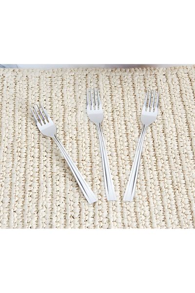 Vermont 3-Piece Dinner Fork Set – Stainless Steel Table Forks for Everyday Dining