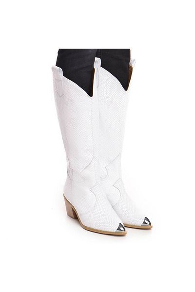 Vanilla Days Ciocate Raven din piele naturala croco alba