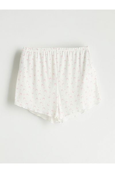 LC Waikiki Elastic Waist Printed Women's Shorts Pajama Bottoms