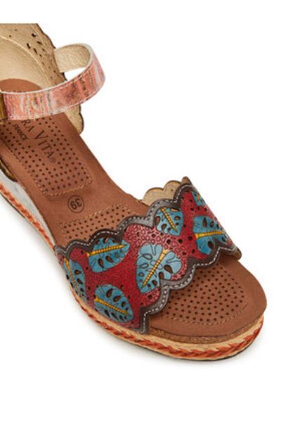 LAURA VITA Espadrile de damă multicolore LAURA VITA-FACYO 86 ROSE