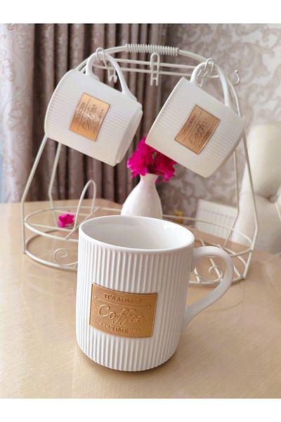 Madame Coco Droit Gold Mug White 375 ml - 1 Piece