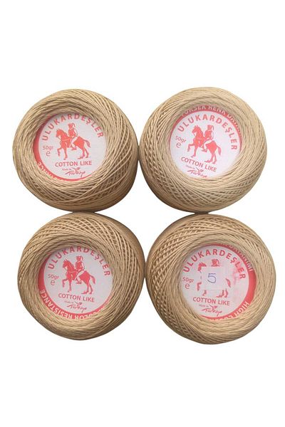 PeriStore Ulukardeşler 50 Gr Mercerized Punch Yarn Set of 4