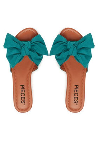 PIECES Flip-flops de damă verzi PIECES-17156846 PEPPER GREEN