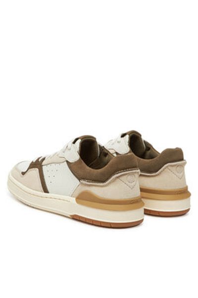 CLARKS Men's Sneakers beige CLARKS-26181287 G28 DARK OLIVE COMBI