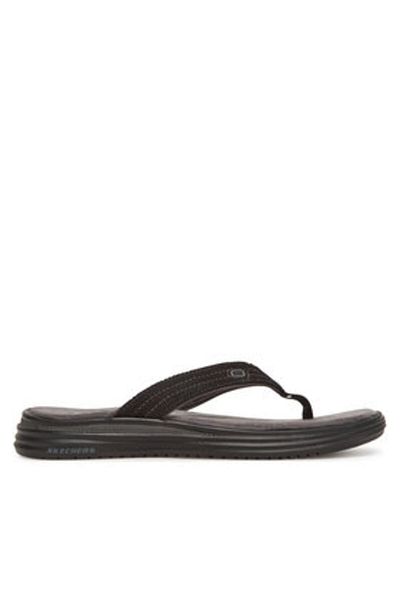 SKECHERS Men's Flip-Flops Black SKECHERS-204577 BLK