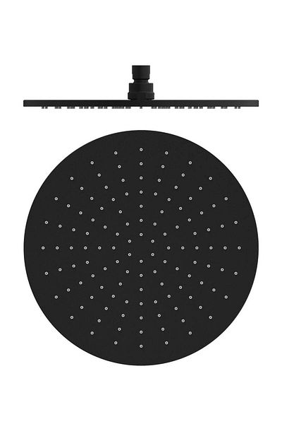 Generic ITG Premium 30 cm (12-Inch) Round Rain Shower Head – 304 Stainless Steel, Matte Black, High Pressu