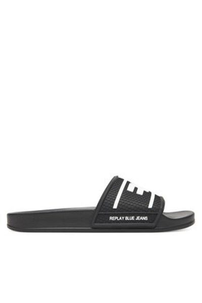 Replay Men's Flip-flops black REPLAY-GMF1A .000.C0060S 008 BLACK WHITE