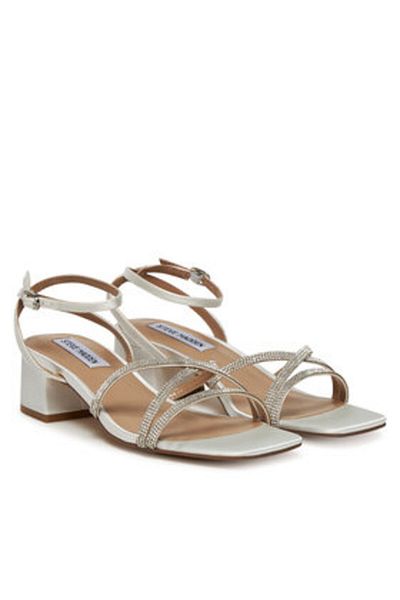 Steve Madden Women's Sandals white STEVE MADDEN-SM11003037 985 IVORY SATIN