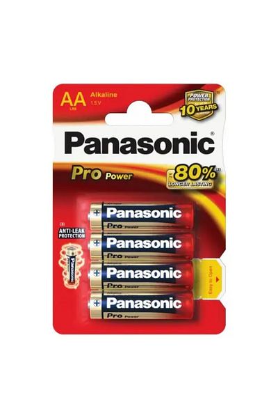 PANASONIC Baterii Panasonic Alkaline Pro Power LR6PPG/4BP, blister 4 buc