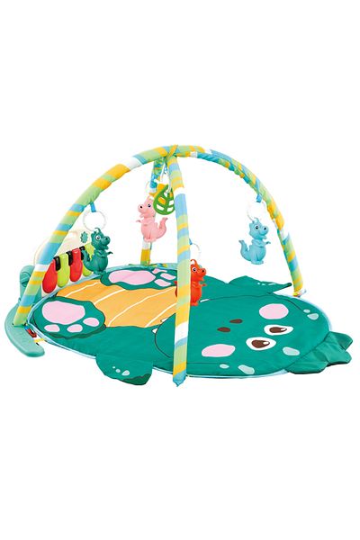 Ma Baby Baby Bym 2-in-1 Kickin' Tunes Music and Language Play Gym and Piano Tummy Time Activity Mat