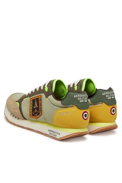 Aeronautica Militare Pantofi bărbați verzi AERONAUTICA MILITARE-251SC292CT3547 94663 BAMBOO/ AGAVE