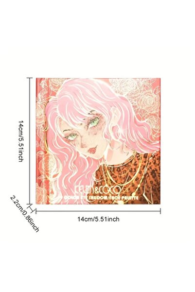 Flippy Paletă fard de pleoape Kevin&Coco, 59 de culori, stil carte, 3 straturi, 14,2x14,2x2,3 cm, 80g, fără sulfați