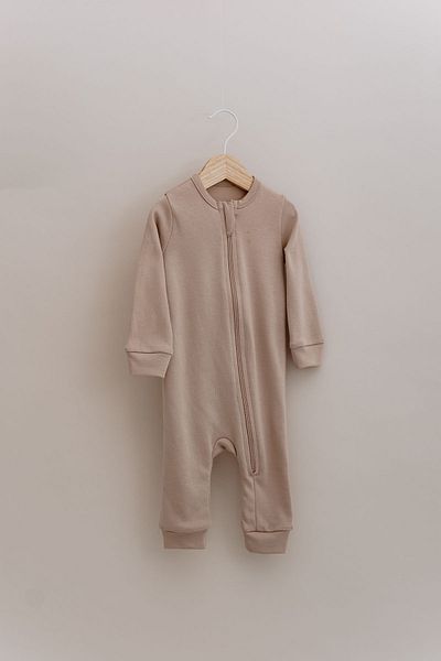 Tuğba Kuğu Jumpsuit Without Zipper Booties - Pureline Series - Mink