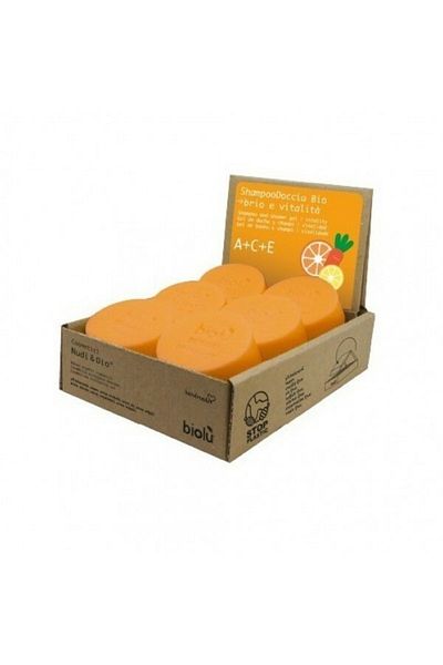 OEM Sampon - gel de dus solid cu vitamina A, C, E bio 12 buc x 55g Biolu