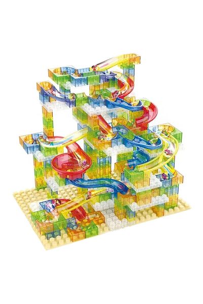 KidProtect Marble Makers Glass Marble Blocks Building Set, 333 Pieces