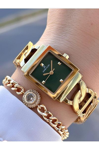 Daniel Klein Steel Cord 30 Mt Water Resistant 2 Years Warranty Women Wrist Watch+Bracelet Bny.13966.5