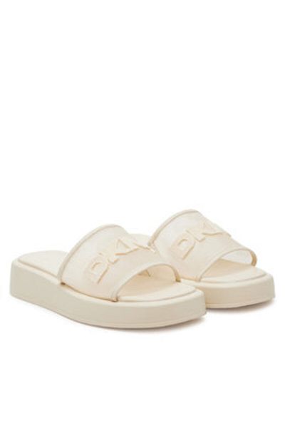 Dkny Șlapi bej pentru femei DKNY-K2500541 BNE BONE