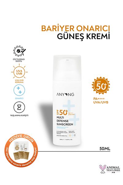 Anyong Moisturizing and Repairing Sunscreen – Spf 50+ – for Face – New Generation Blue Light Protection