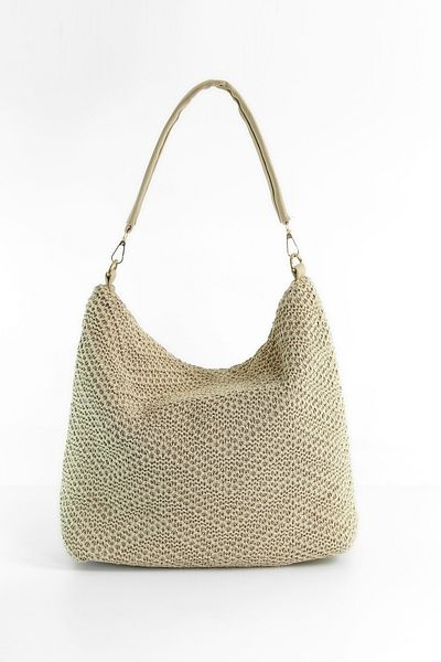 byFOX Fashion Shoulder Strap Rope Braided Lined Casual Women's Hand and Shoulder Bag Width:38Cmlength:32Cmbottom:10.5