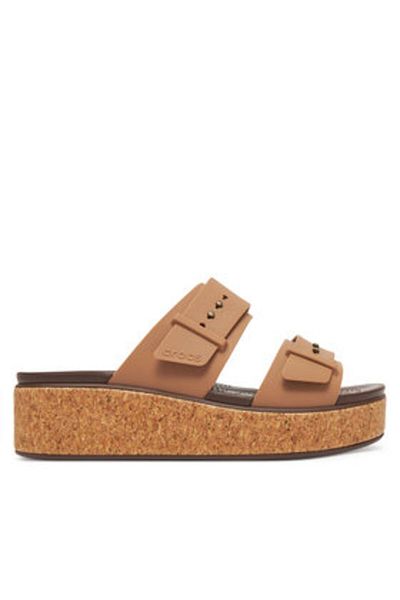 Crocs Șlapi de damă bej CROCS-211252 MILK CHOCOLATE