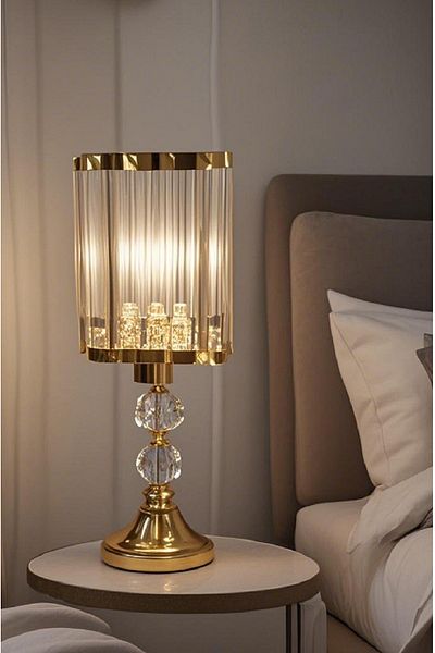 571 Store غطاء رأس من القماش المعدني والزجاجي لطاولة سلسلة T