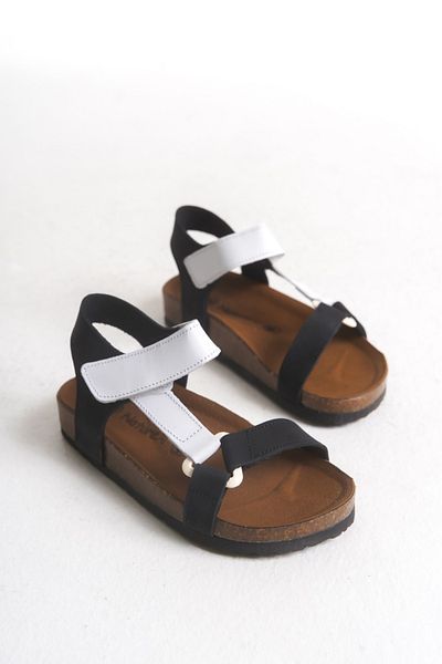 Naturex Genuine Leather Orthopedic Children's Sandals Colorful Velcro Comfortable Sole Sandals Summer Daily Sandals