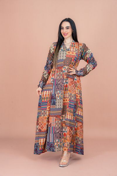 IKKXA Pattern Printed Modern Jalabiya