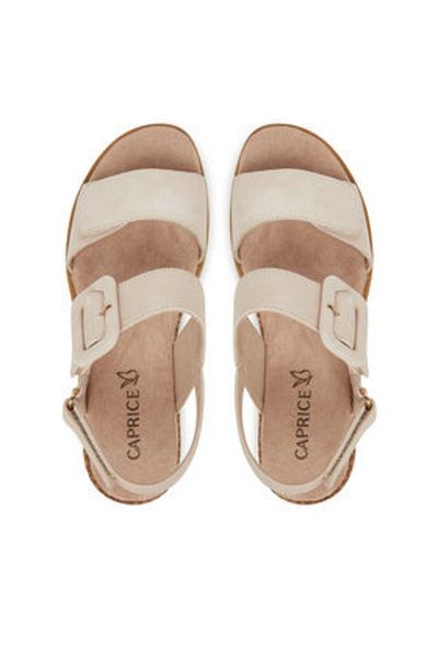 Caprice Women's Sandals white CAPRICE-9-28753-42 125 SNOW NUBUC