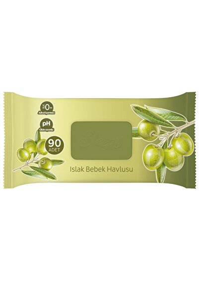 Sleepy منشفة مبللة بزيت الزيتون الحساسة 7 عبوات تحتوي على 90 قطعة