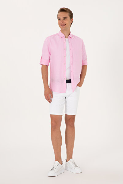 U.S. Polo Assn. Men's Light Pink Long Sleeve Shirt 50299597-Vr078