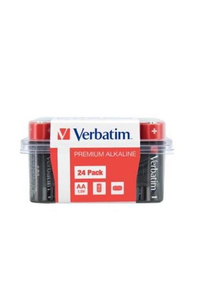 Verbatim Verbatim 49505 Alkaline Batteries, AA, 24 pcs