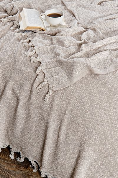 Casnack Yeliz Model Beige Single Pique 170X210Cm