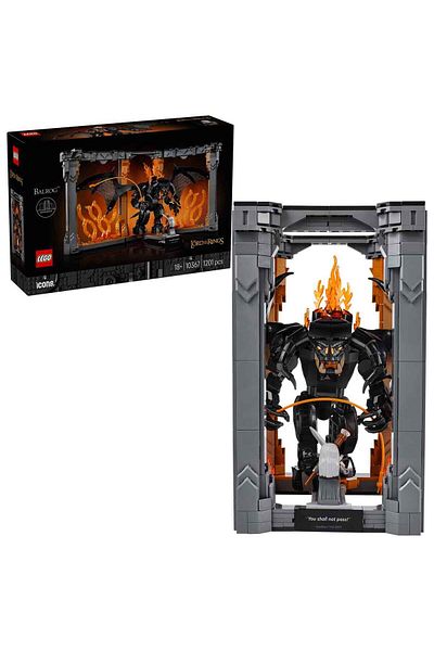 LEGO Icons Lord of the Rings: Balrog Bookshelf Decor 10367 - Decorative Movie for Adult