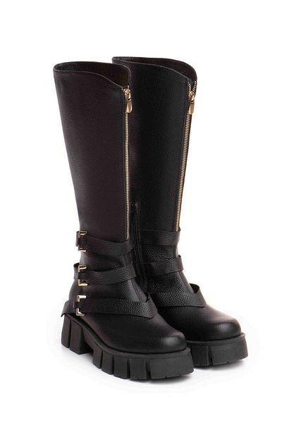 Vanilla Days Elizze ankle boots, black buffalo leather