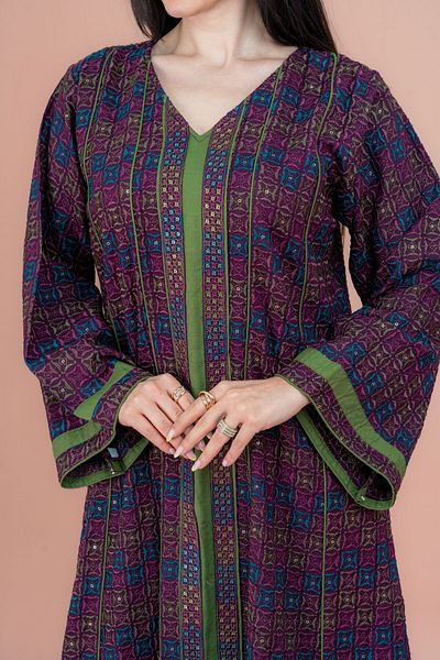IKKXA Modern Embroidered Jalabiya