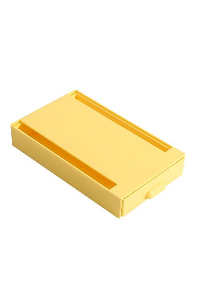 KidLe Under The Desk Drawer Type Storage Pen Box Office Desktop Student Stationery Storage Box yellow