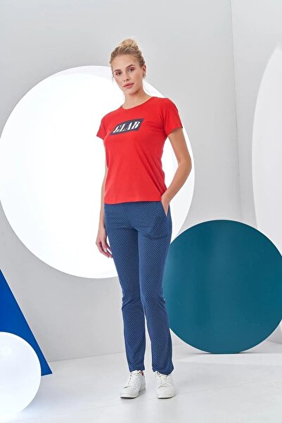 PJS Γυναικείο κοστούμι πιτζάμες με κοντομάνικο αθλητικό στάμπα