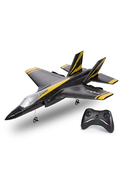 iUni Fx935 Remote Control Fighter Plane, Gyroscope, Impact Resistant, Led Lights