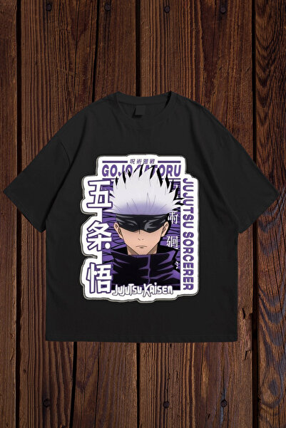 donamod Gojo Satoru Štampano Oversize kroj T-shirt