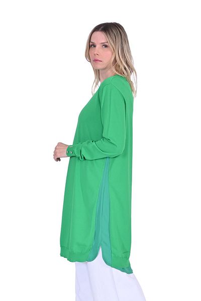 Invee Shirt Garnished Knitwear Tunic